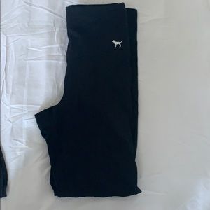 black cotton leggings